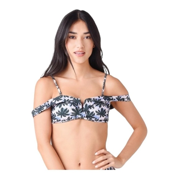ALEXANDRA MIRO The Lola Bikini Top in Print D NWT - Picture 1 of 6